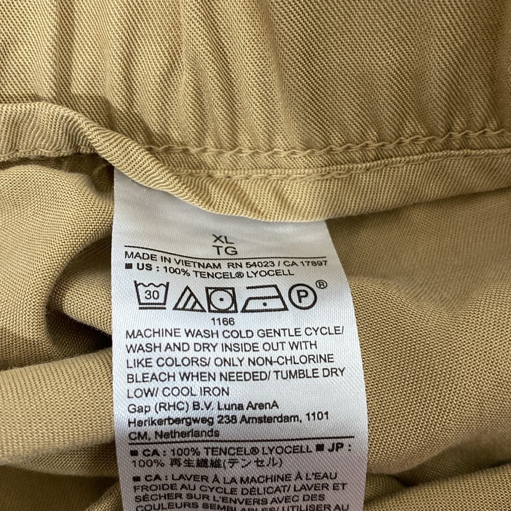 Banana Republic Soft Relaxed Cargo Tencel Casual Tan Safari Jogger Pants Sz XL - Picture 8 of 9